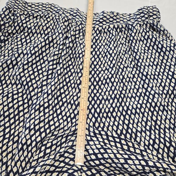 Azel Hazel Womens L Pants Crop Wide Leg Flowy Lightweight Boho Hippie Festival - Picture 12 of 16